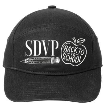 Sdvp Back To School 7-Panel Snapback Hat