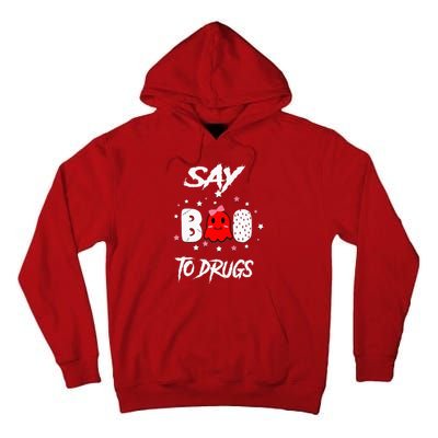 Say Boo To Drugs Halloween Red Ribbon Week Awareness Tall Hoodie