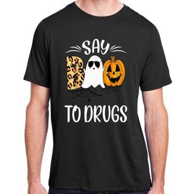 Say Boo To Drugs Funny Halloween Red Ribbon Week Awareness Adult ChromaSoft Performance T-Shirt