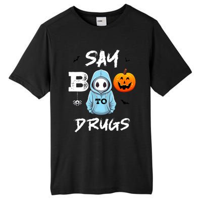 Say Boo To Drugs Funny Halloween Red Ribbon Week Awareness Tall Fusion ChromaSoft Performance T-Shirt