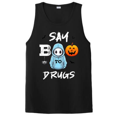 Say Boo To Drugs Funny Halloween Red Ribbon Week Awareness PosiCharge Competitor Tank