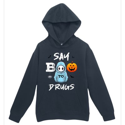 Say Boo To Drugs Funny Halloween Red Ribbon Week Awareness Urban Pullover Hoodie