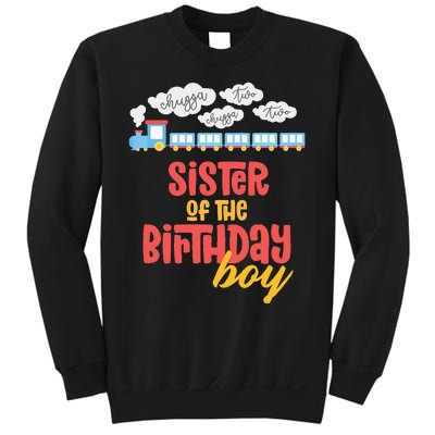 Sister Birthday Train I'm 2 Two Yr Old Chugga Engine Sweatshirt