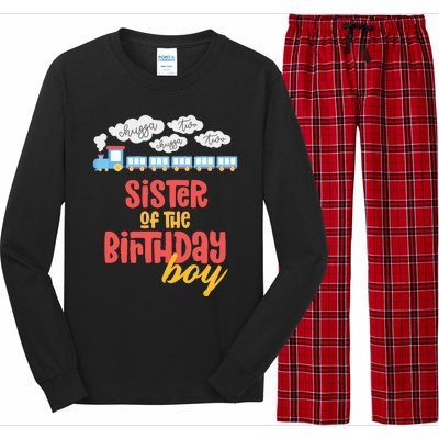 Sister Birthday Train I'm 2 Two Yr Old Chugga Engine Long Sleeve Pajama Set