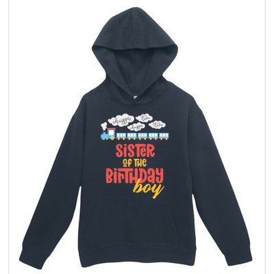 Sister Birthday Train I'm 2 Two Yr Old Chugga Engine Urban Pullover Hoodie