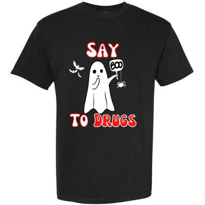 Say Boo To Drugs National Red Ribbon Week Awareness Cool Gift Garment-Dyed Heavyweight T-Shirt