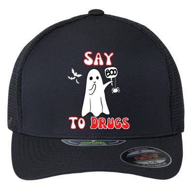 Say Boo To Drugs National Red Ribbon Week Awareness Cool Gift Flexfit Unipanel Trucker Cap