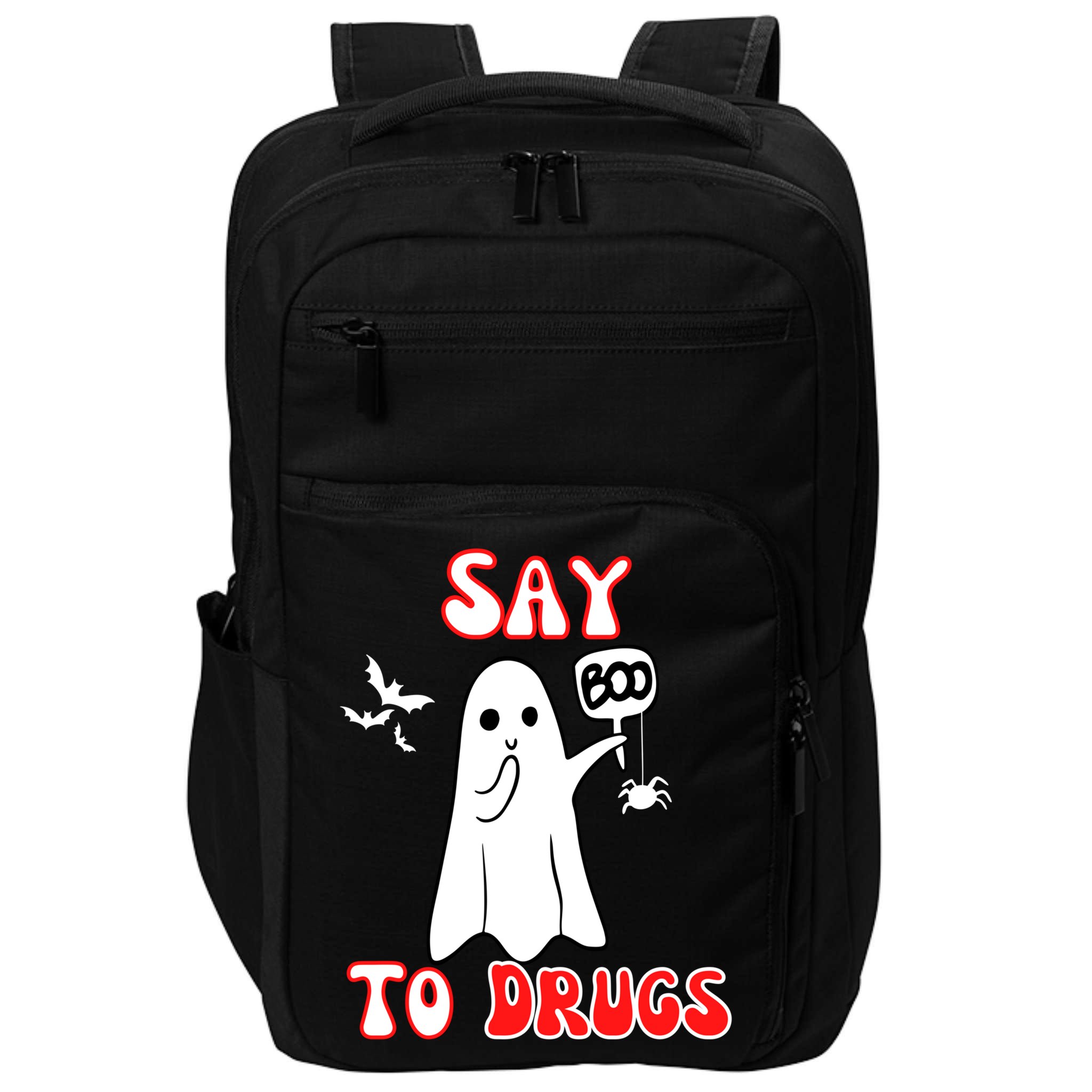 Say Boo To Drugs National Red Ribbon Week Awareness Cool Gift Impact Tech Backpack
