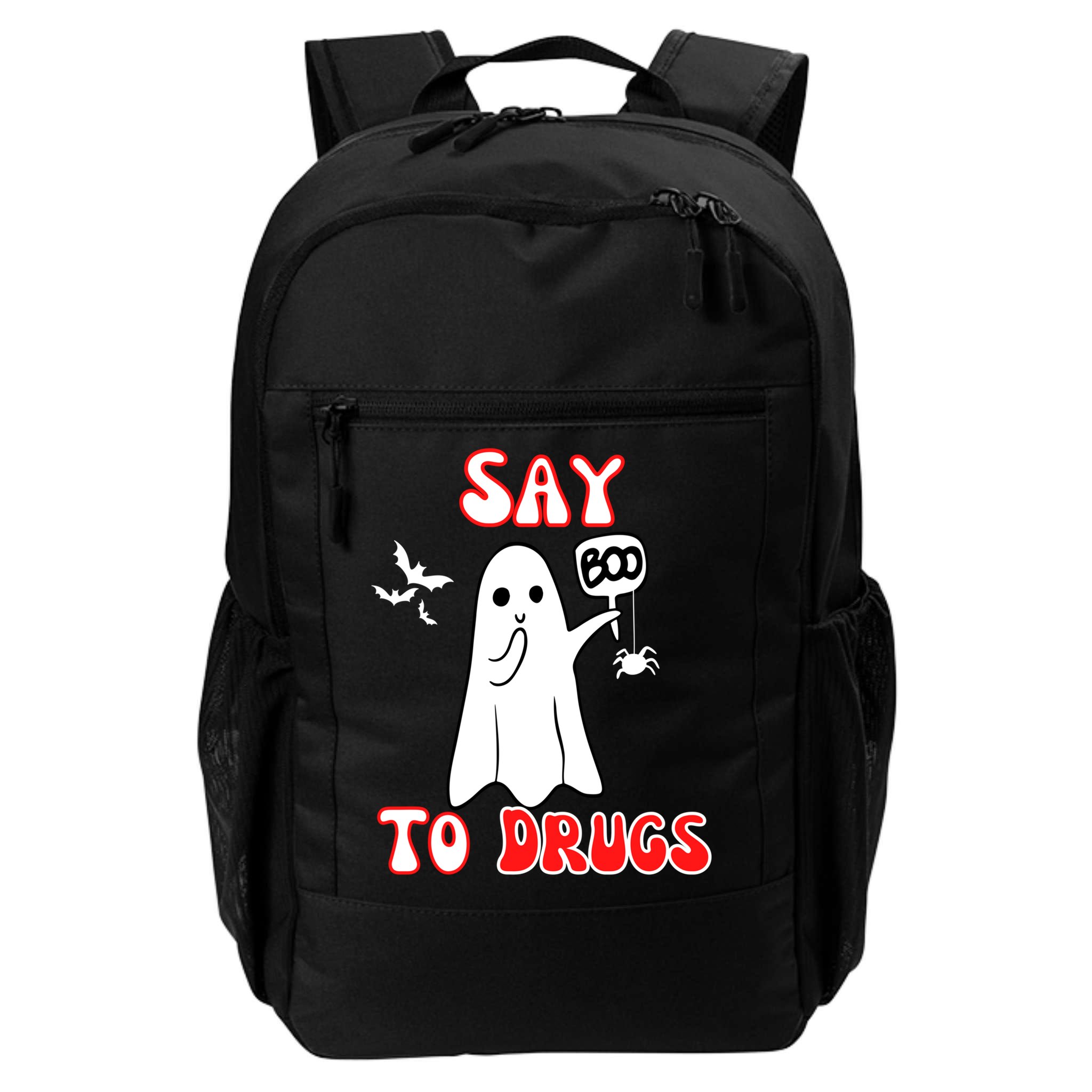 Say Boo To Drugs National Red Ribbon Week Awareness Cool Gift Backpack