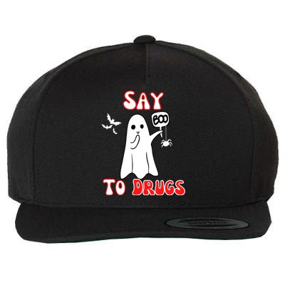 Say Boo To Drugs National Red Ribbon Week Awareness Cool Gift Wool Snapback Cap