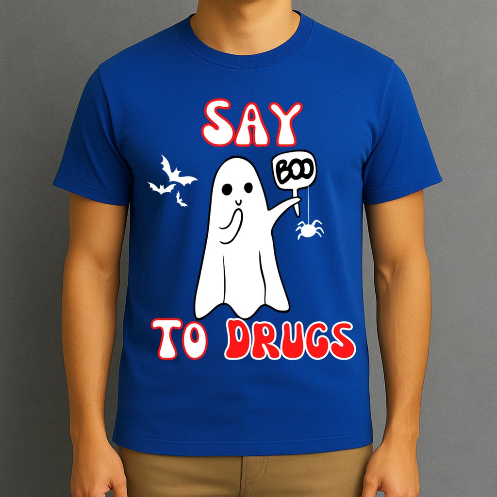 Say Boo To Drugs National Red Ribbon Week Awareness Cool Gift T-Shirt