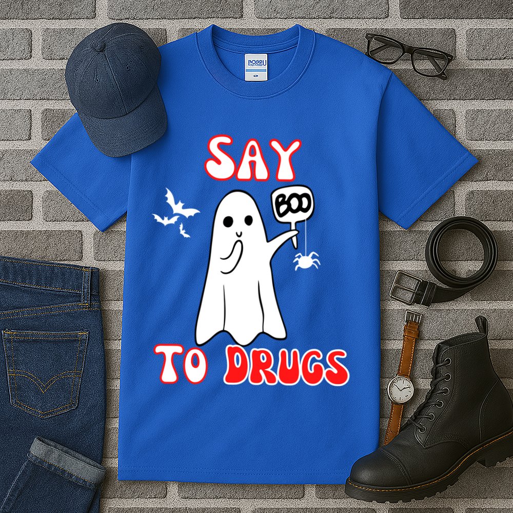 Say Boo To Drugs National Red Ribbon Week Awareness Cool Gift Tall T-Shirt
