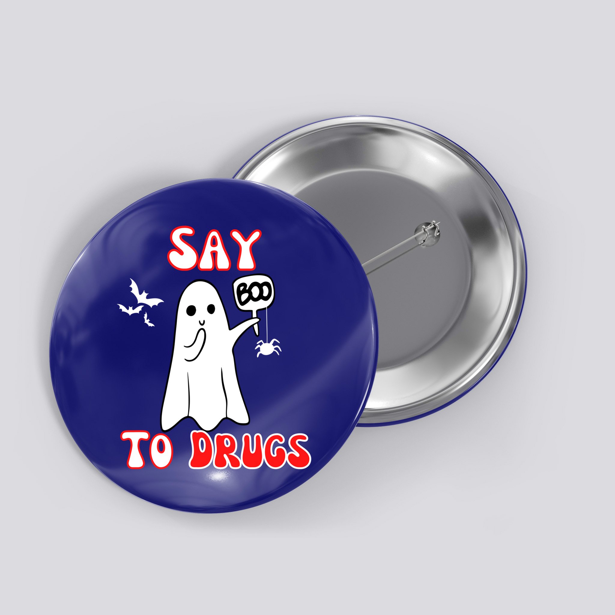 Say Boo To Drugs National Red Ribbon Week Awareness Cool Gift Button