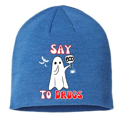 Say Boo To Drugs National Red Ribbon Week Awareness Cool Gift Sustainable Beanie