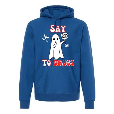 Say Boo To Drugs National Red Ribbon Week Awareness Cool Gift Premium Hoodie