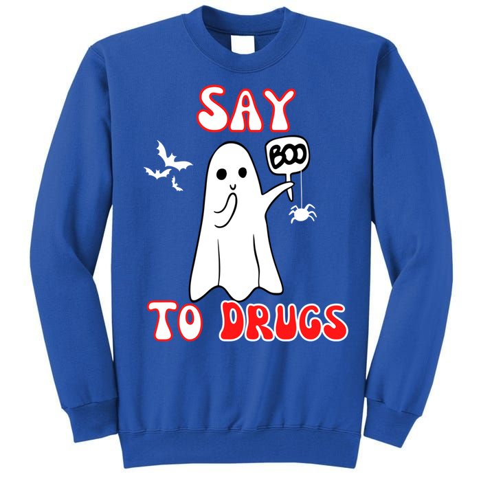 Say Boo To Drugs National Red Ribbon Week Awareness Cool Gift Tall Sweatshirt