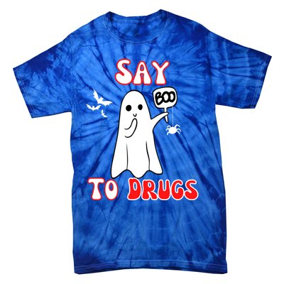 Say Boo To Drugs National Red Ribbon Week Awareness Cool Gift Tie-Dye T-Shirt