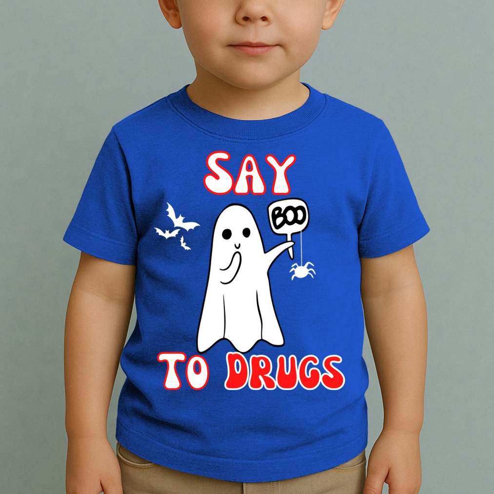 Say Boo To Drugs National Red Ribbon Week Awareness Cool Gift Toddler T-Shirt