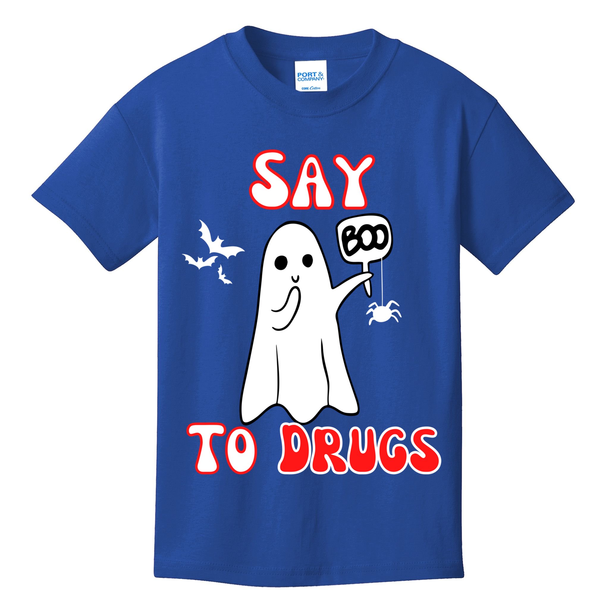 Say Boo To Drugs National Red Ribbon Week Awareness Cool Gift Kids T-Shirt