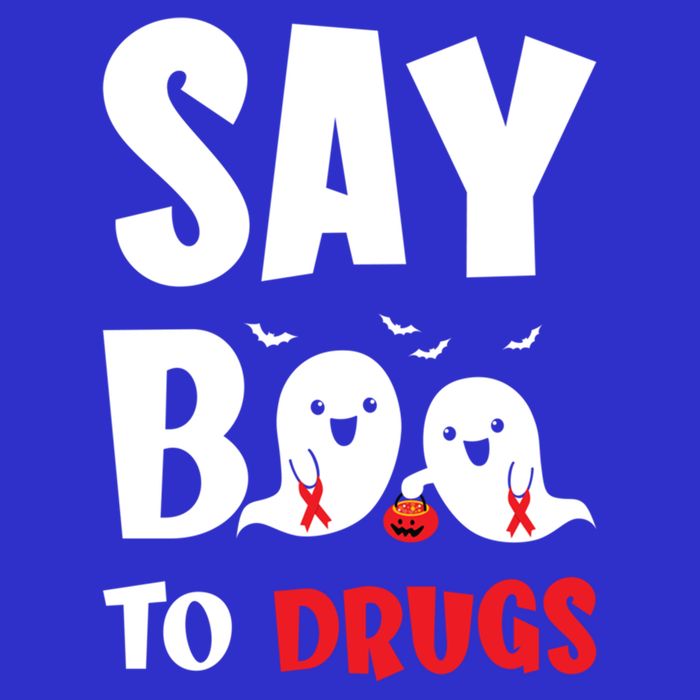 Say Boo To Drugs Red Ribbon Week Awareness Cool Gift Long Sleeve Shirt
