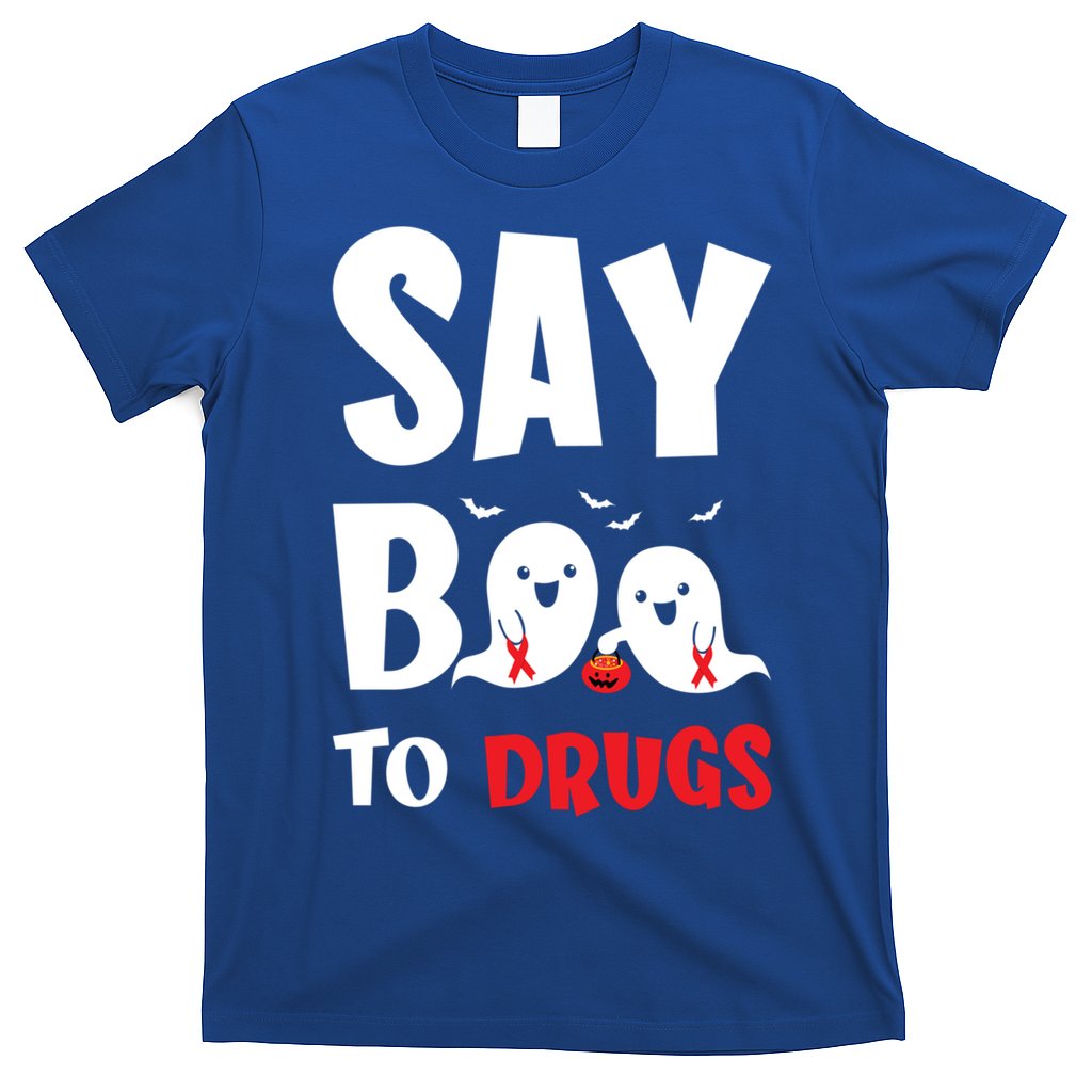 Say Boo To Drugs Red Ribbon Week Awareness Cool Gift T-Shirt