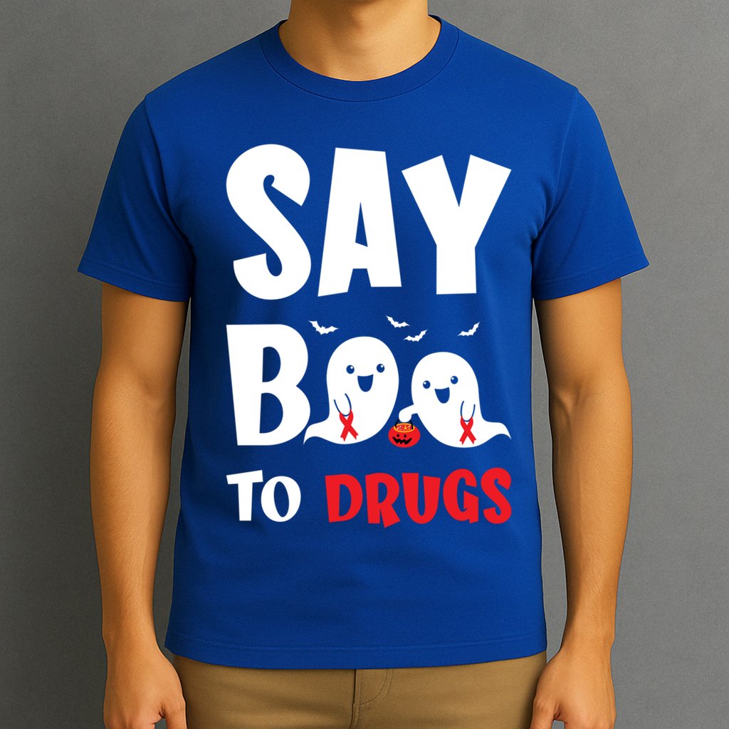 Say Boo To Drugs Red Ribbon Week Awareness Cool Gift T-Shirt