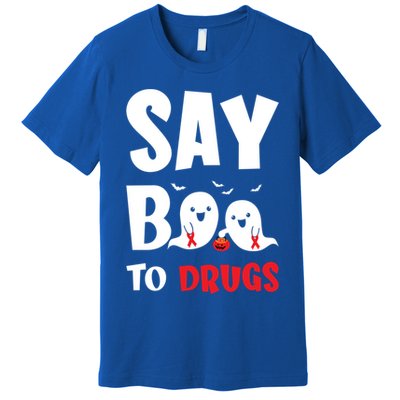 Say Boo To Drugs Red Ribbon Week Awareness Cool Gift Premium T-Shirt