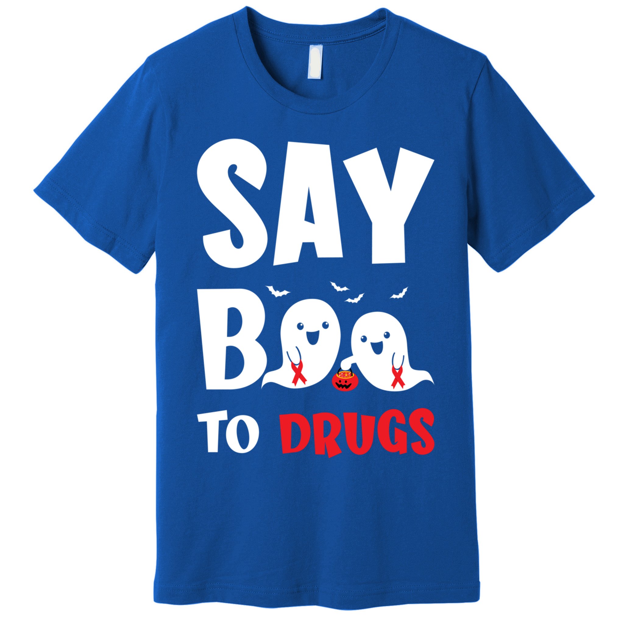 Say Boo To Drugs Red Ribbon Week Awareness Cool Gift Premium T-Shirt