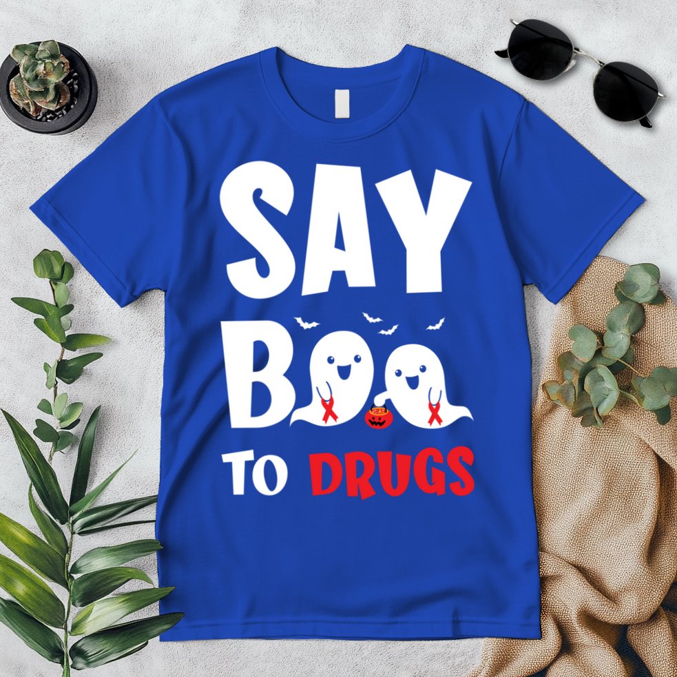 Say Boo To Drugs Red Ribbon Week Awareness Cool Gift Premium T-Shirt