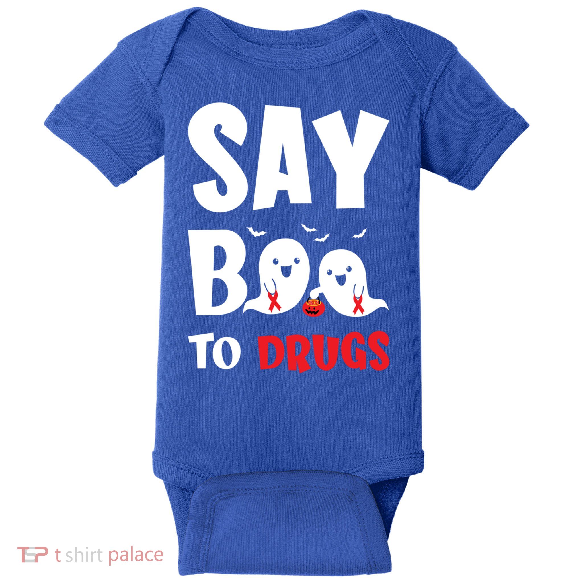 Say Boo To Drugs Red Ribbon Week Awareness Cool Gift Baby Bodysuit