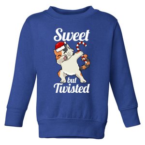 Sweet But Twisted Funny Candy Cane Christmas Gift Toddler Sweatshirt