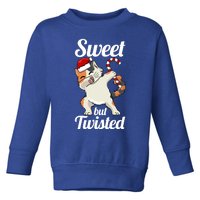 Sweet But Twisted Funny Candy Cane Christmas Gift Toddler Sweatshirt