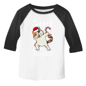 Sweet But Twisted Funny Candy Cane Christmas Gift Toddler Fine Jersey T-Shirt