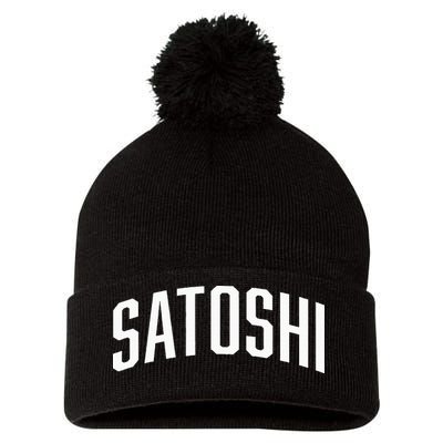 Satoshi Bitcoin University Pom Pom 12in Knit Beanie