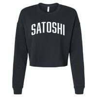 Satoshi Bitcoin University Cropped Pullover Crew
