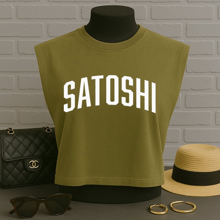 Satoshi Bitcoin University Garment-Dyed Women's Muscle Tee