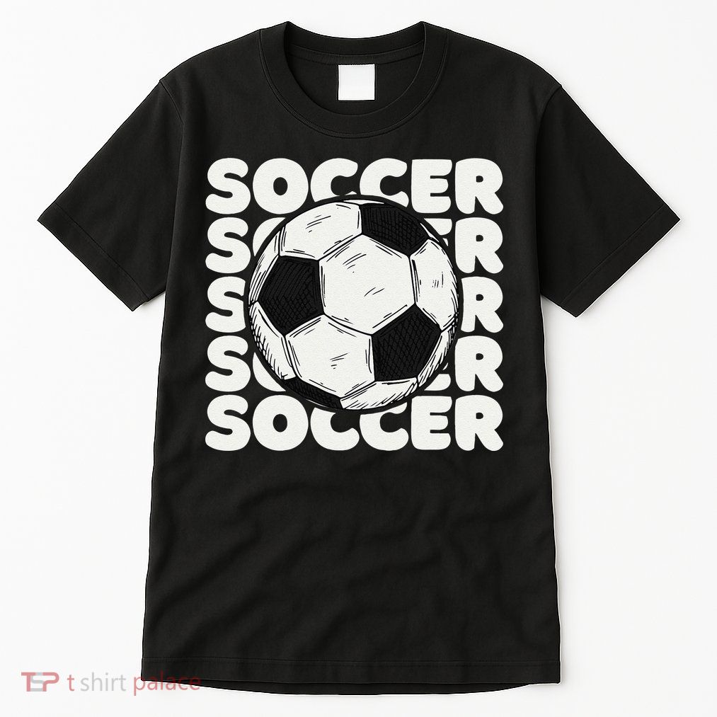 Soccer Ball USA American Flag Patriotic Football Tall T-Shirt