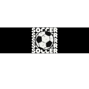 Soccer Ball USA American Flag Patriotic Football Bumper Sticker