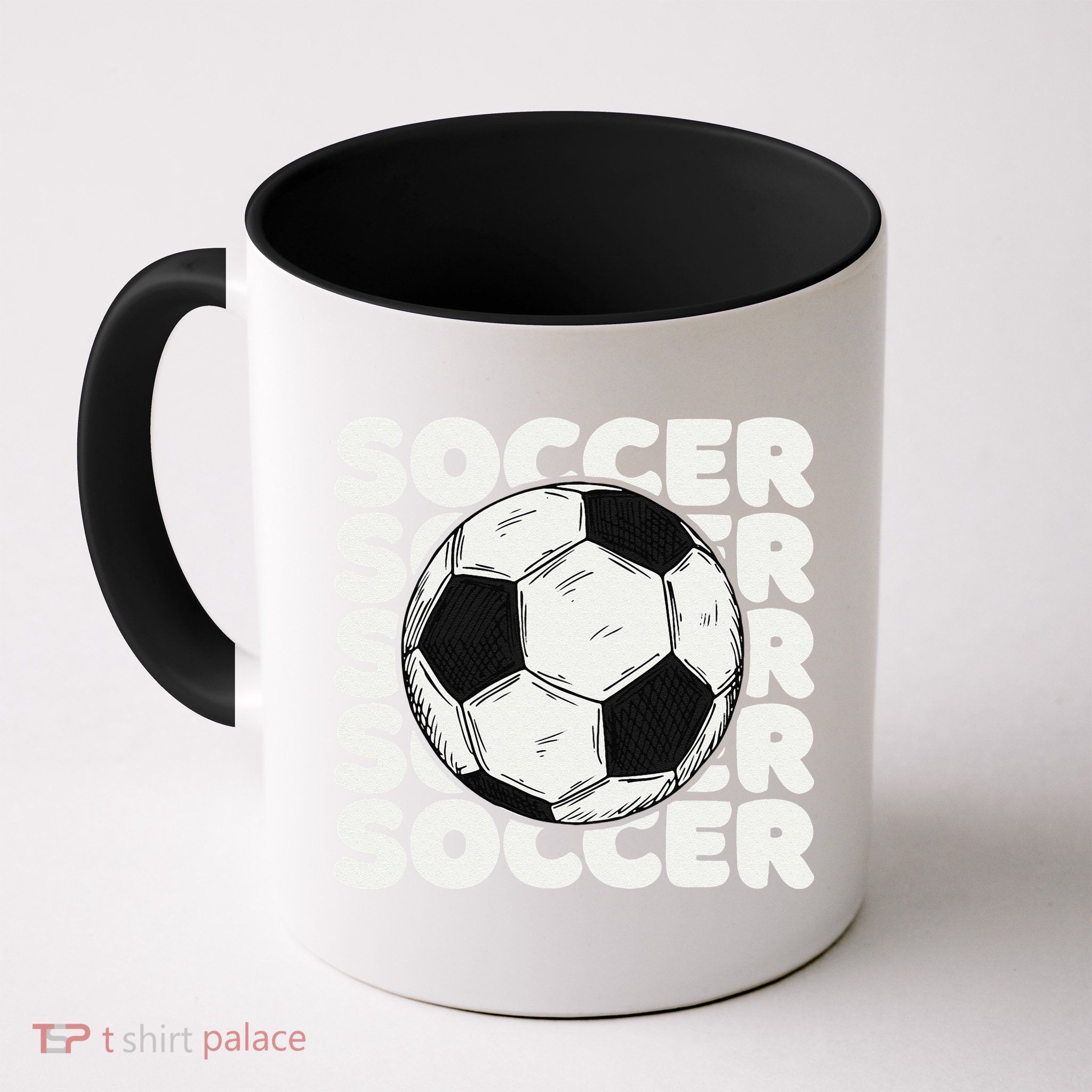 Soccer Ball USA American Flag Patriotic Football Mug
