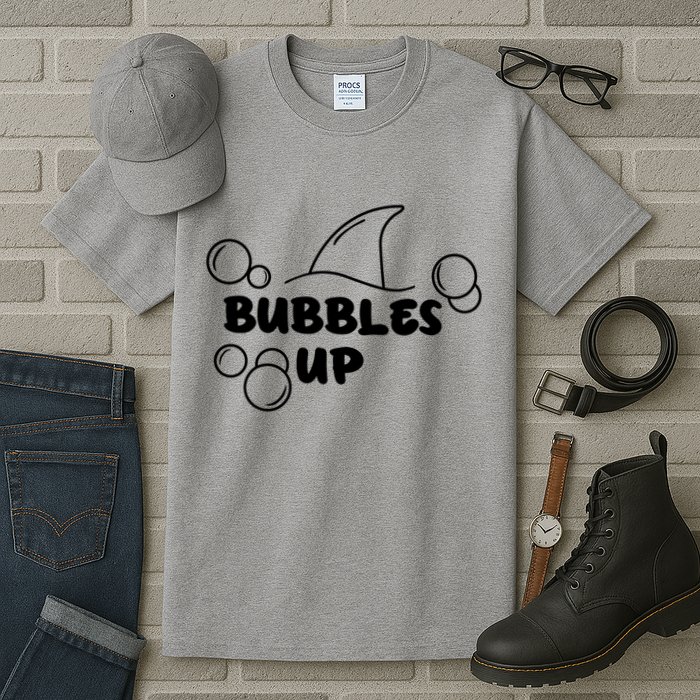 Shark Bubbles Up Tall T-Shirt