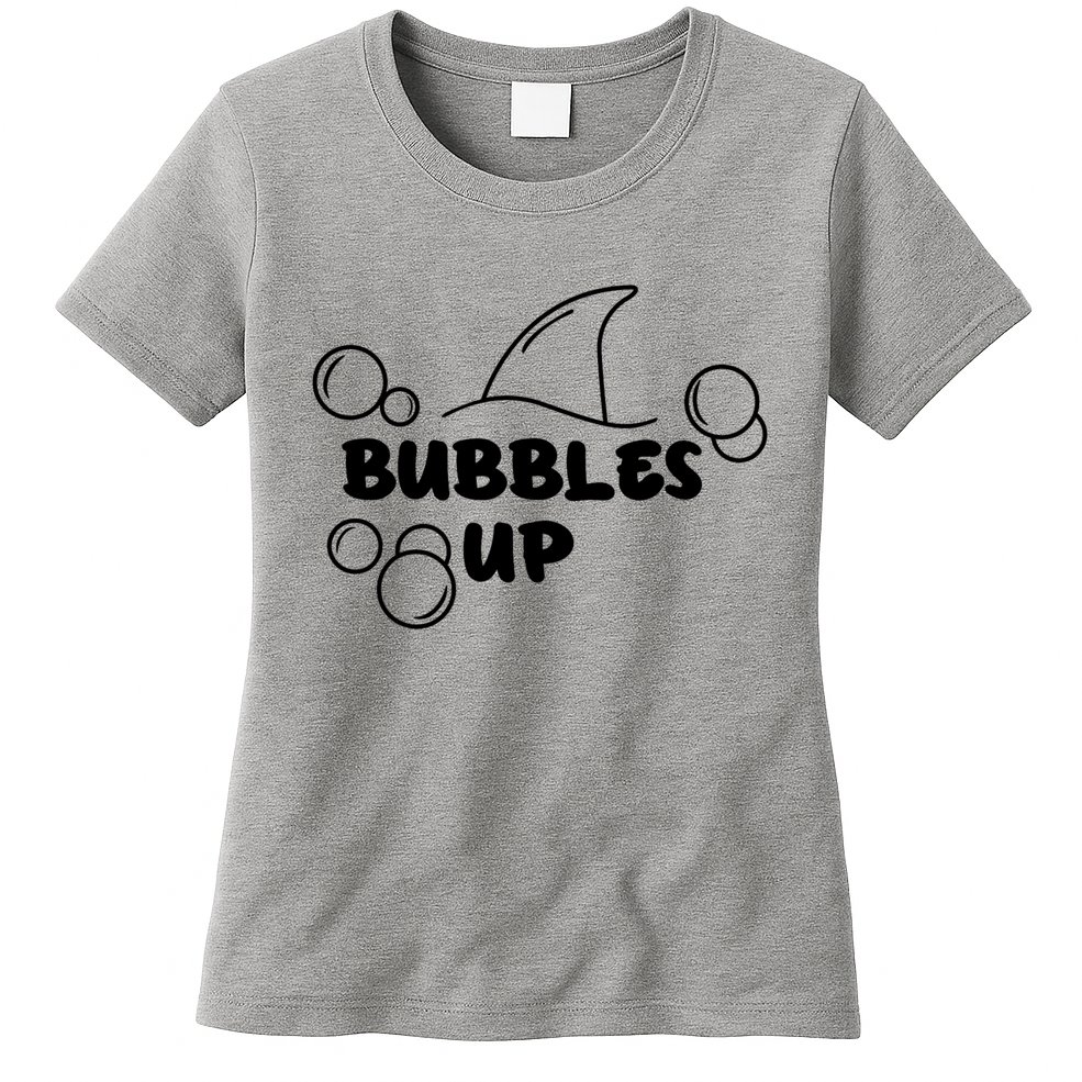 Shark Bubbles Up Womens T-Shirt