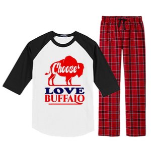 Strong Buffalo USA Pray For Buffalo Raglan Sleeve Pajama Set