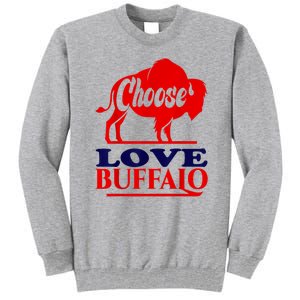 Strong Buffalo USA Pray For Buffalo Tall Sweatshirt