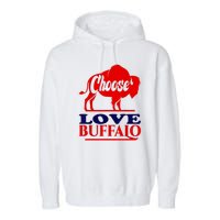 Strong Buffalo USA Pray For Buffalo Garment-Dyed Fleece Hoodie