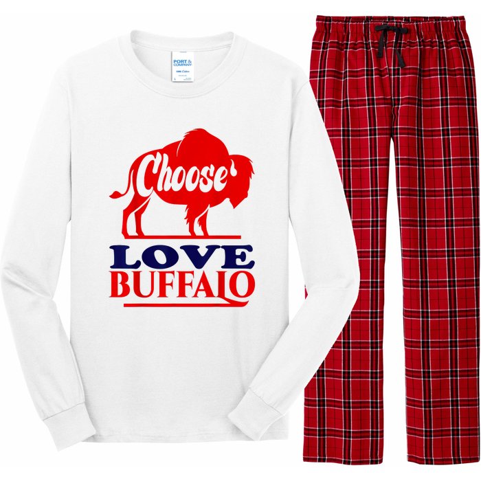 Strong Buffalo USA Pray For Buffalo Long Sleeve Pajama Set