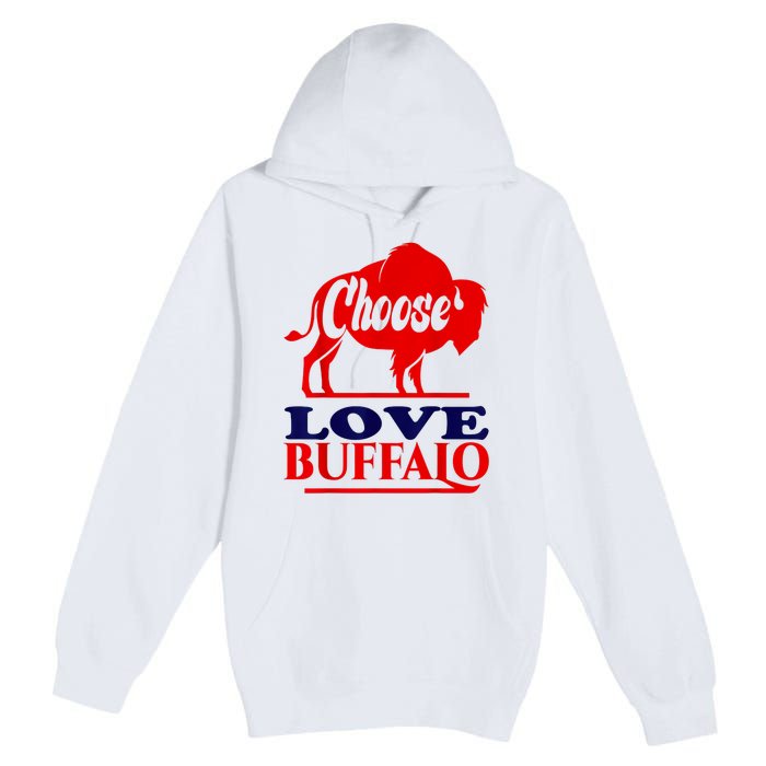 Strong Buffalo USA Pray For Buffalo Premium Pullover Hoodie