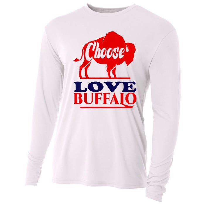 Strong Buffalo USA Pray For Buffalo Cooling Performance Long Sleeve Crew