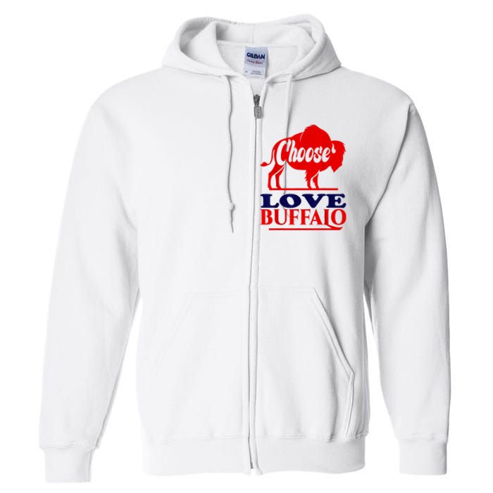 Strong Buffalo USA Pray For Buffalo Full Zip Hoodie