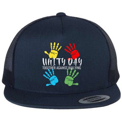 Stop Bullying Unity Day Orange for Teachers Flat Bill Trucker Hat