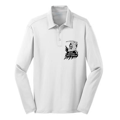 Stop building ugly condos Silk Touch Performance Long Sleeve Polo